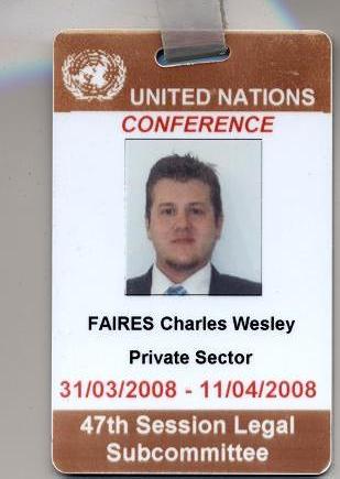 Wes Faires - Private Sector - UN COPUOS